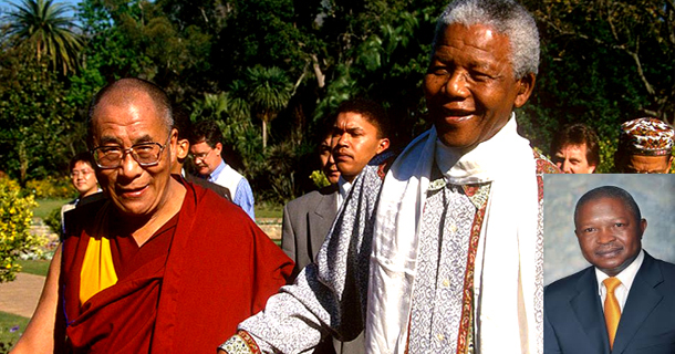尊者达赖喇嘛和纳尔逊·曼德拉。照片：西藏日志